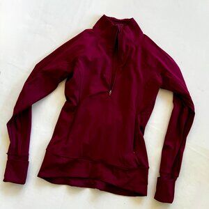 Athleta Whittier Peak Half Zip Jacket Color Mulberry Size XS